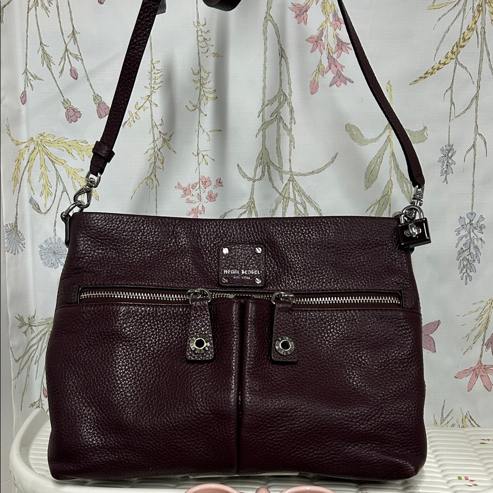 Henri Bendel Deep Burgundy Crossbody Bag